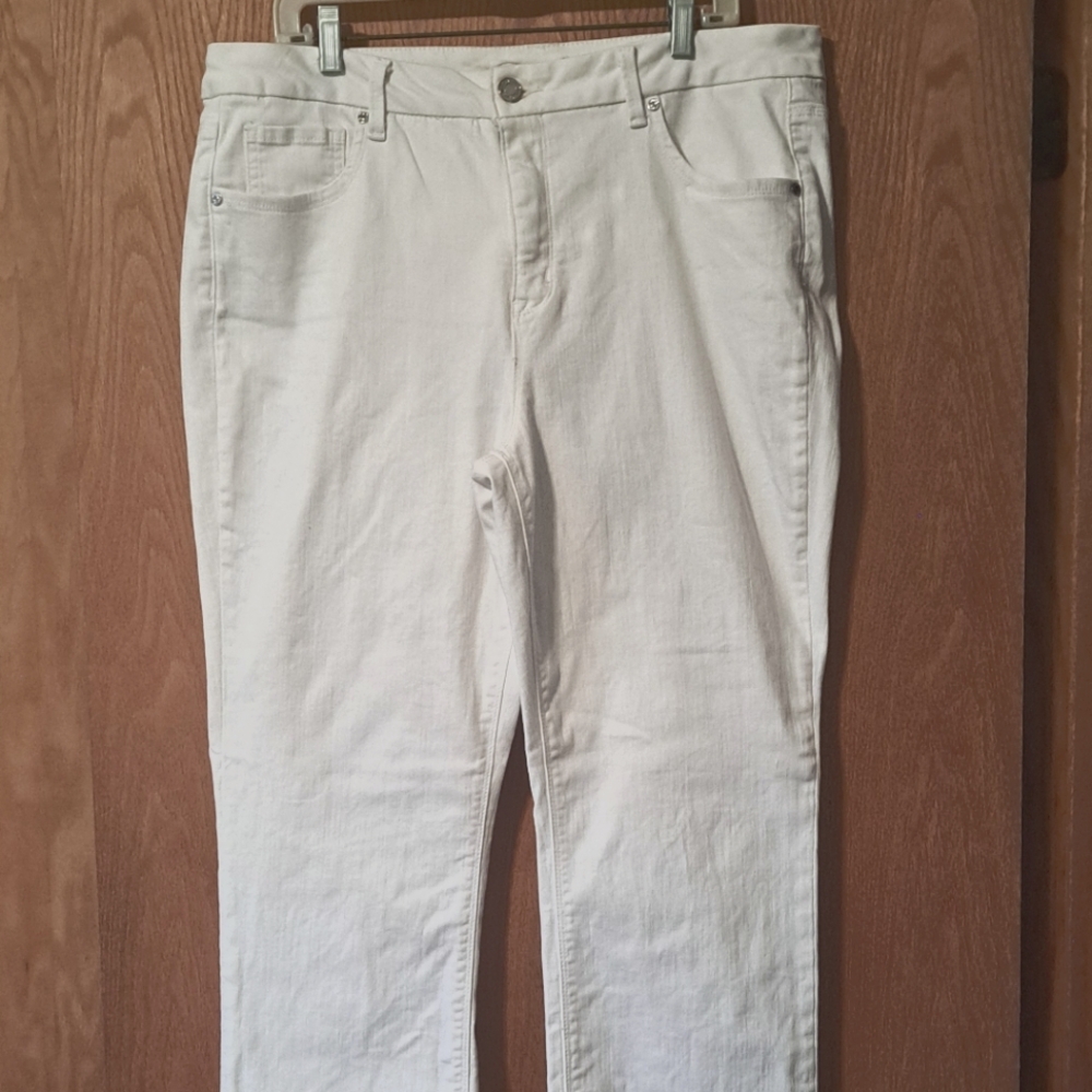 Diane Gilman White Denim Jeans